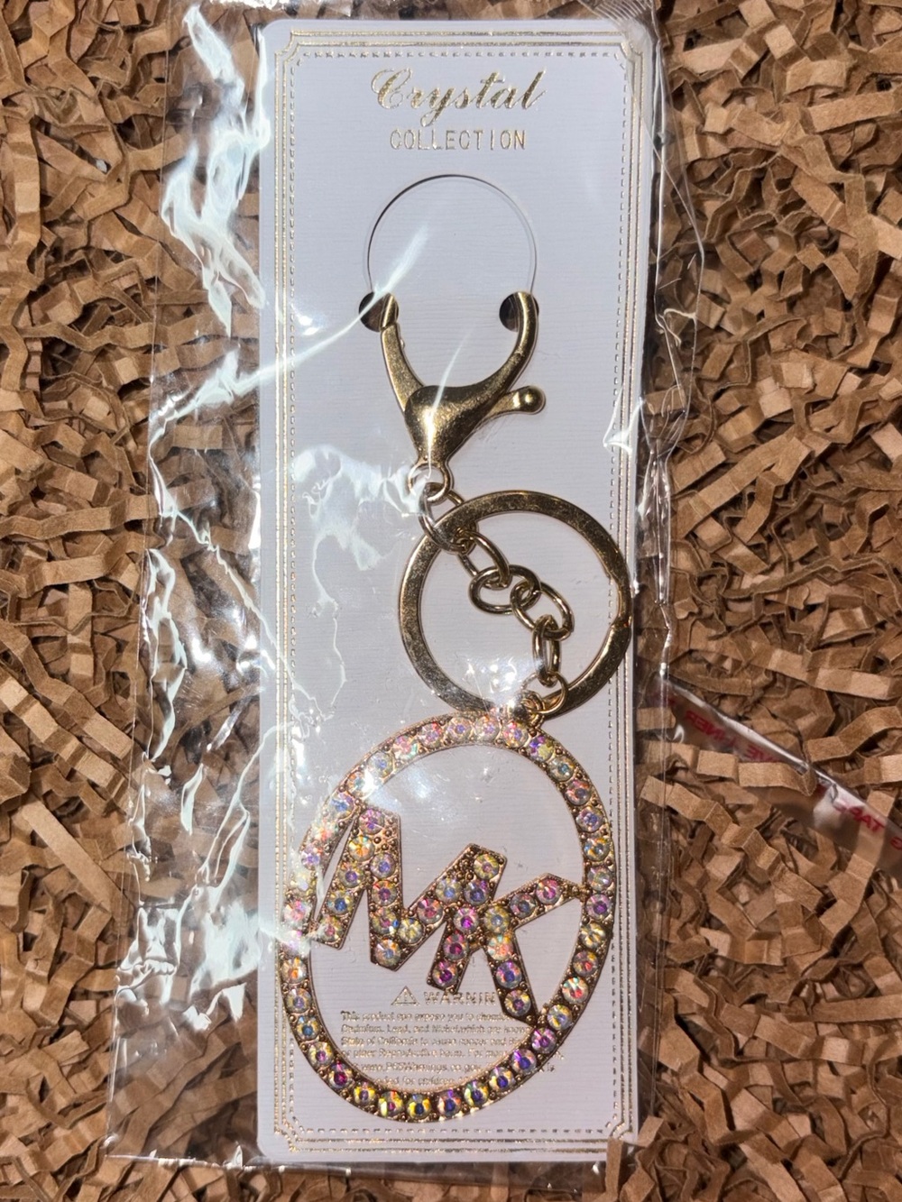 Fashion MK Rhinestone Keychain